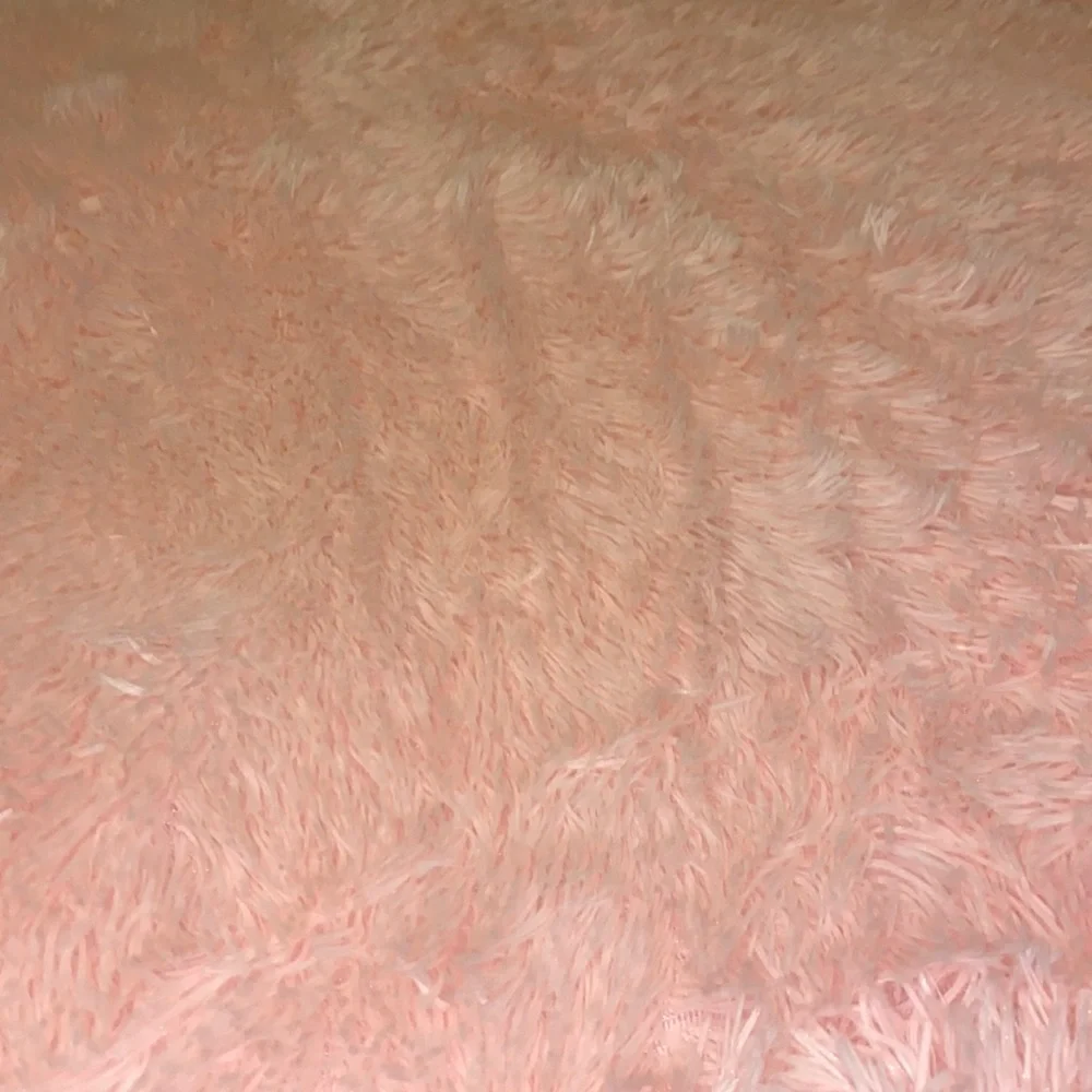 Fluffy pink shag duvet cover queen